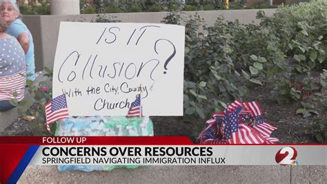 Springfield residents protest at city hall over concerns about .